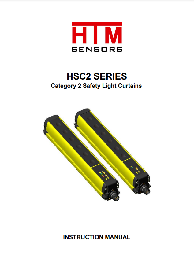 HTM HSC2 CATALOG HSC2 SERIES: CATEGORY 2 SAFETY LIGHT CURTAINS